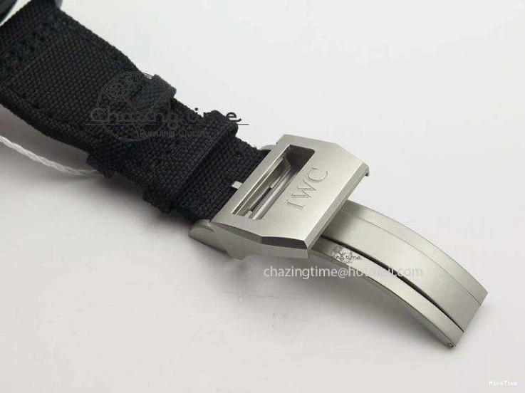 MIROTIME 0422 Comfortable Pilot Chrono IW388003 Real Ceramic ZF 1:1 Best Edition On Black Nylon Strap A 7322